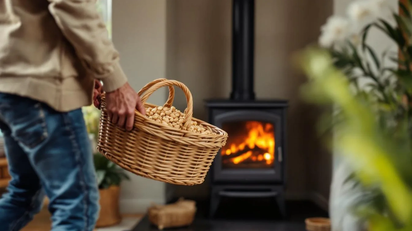 De ‘mandjes-methode’: hoe senioren zonder zwaar tillen pellets in de haard gebruiken